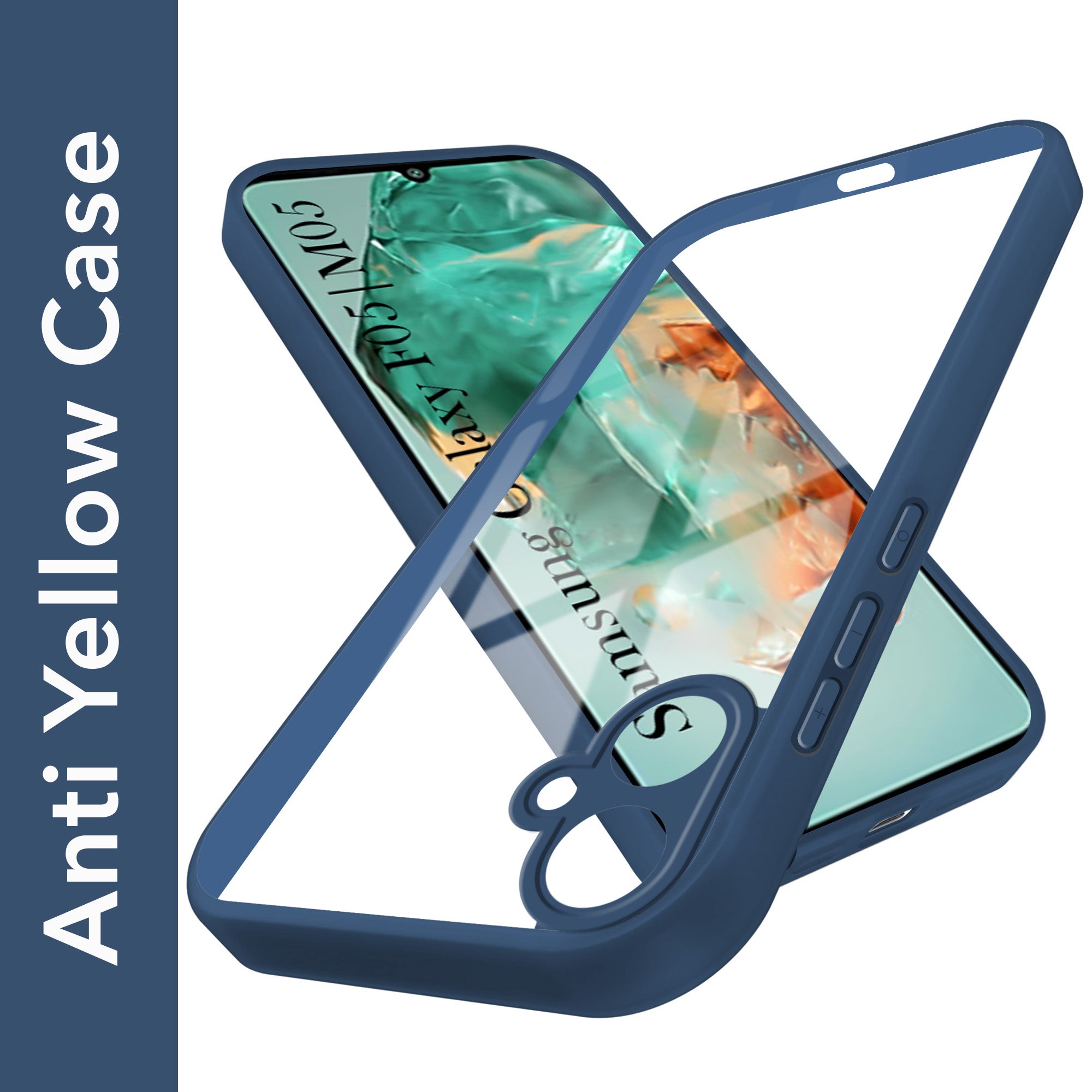 For Samsung Galaxy F05 | Samsung Galaxy M05 Back Cover Case Ultra-Hybrid (Lifetime Anti Yellow | Anti Scratch | Crystal Clear Shockproof)