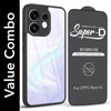 For Oppo Reno 16 (Combo with Back Cover and 9H Tempered Glass (Lifetime Anti-Yellow | Crystal Clear Shockproof | Oleophobic Coating Screen Glass)