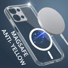 For Vivo Y51 Pro 5G | Vivo T5x Back Cover Case Lifetime Anti-Yellow MagSafe Compatible Clear (Sleek Hard Crystal | Shockproof and Camera Protection)