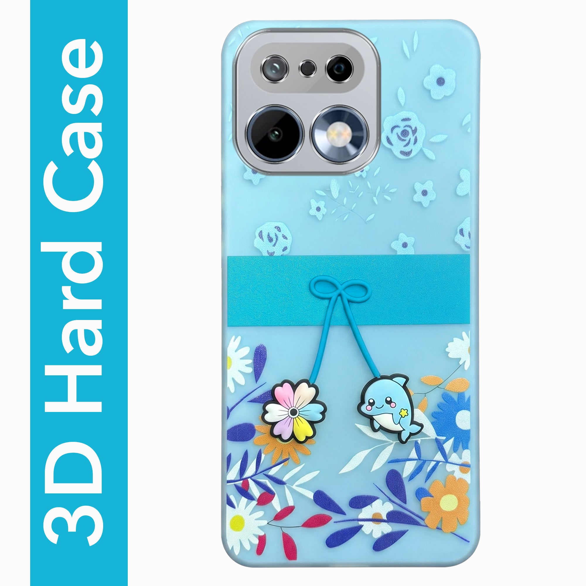 For Realme 16 Pro Back Cover Case (3D Cute Cartoons | Hard Back Side Soft | Matte Premium Finish | HD Printing)