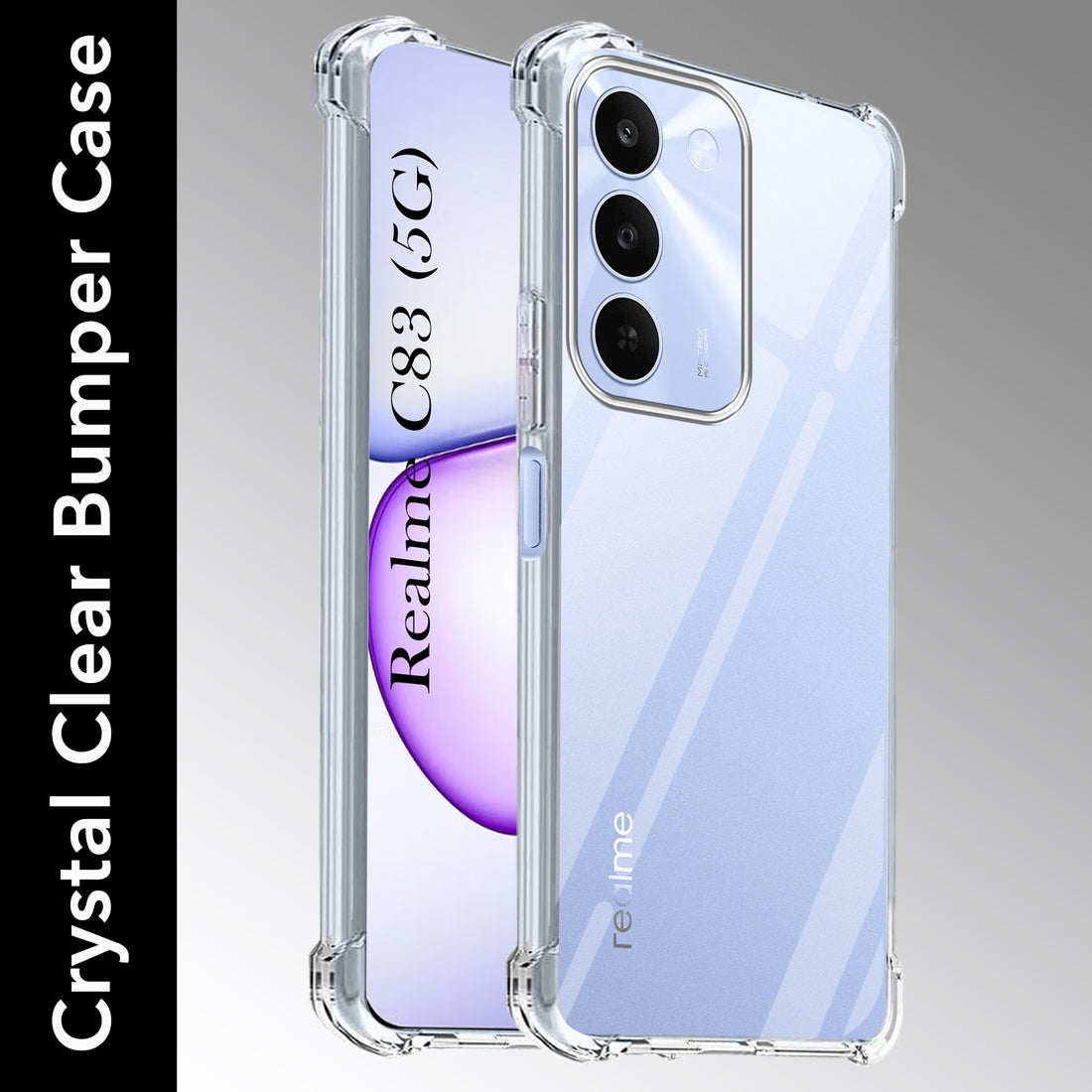 For Realme C83 5G Back Cover Shockproof Crystal-Clear (Drop & Camera Protection | Hard Polycarbonate)
