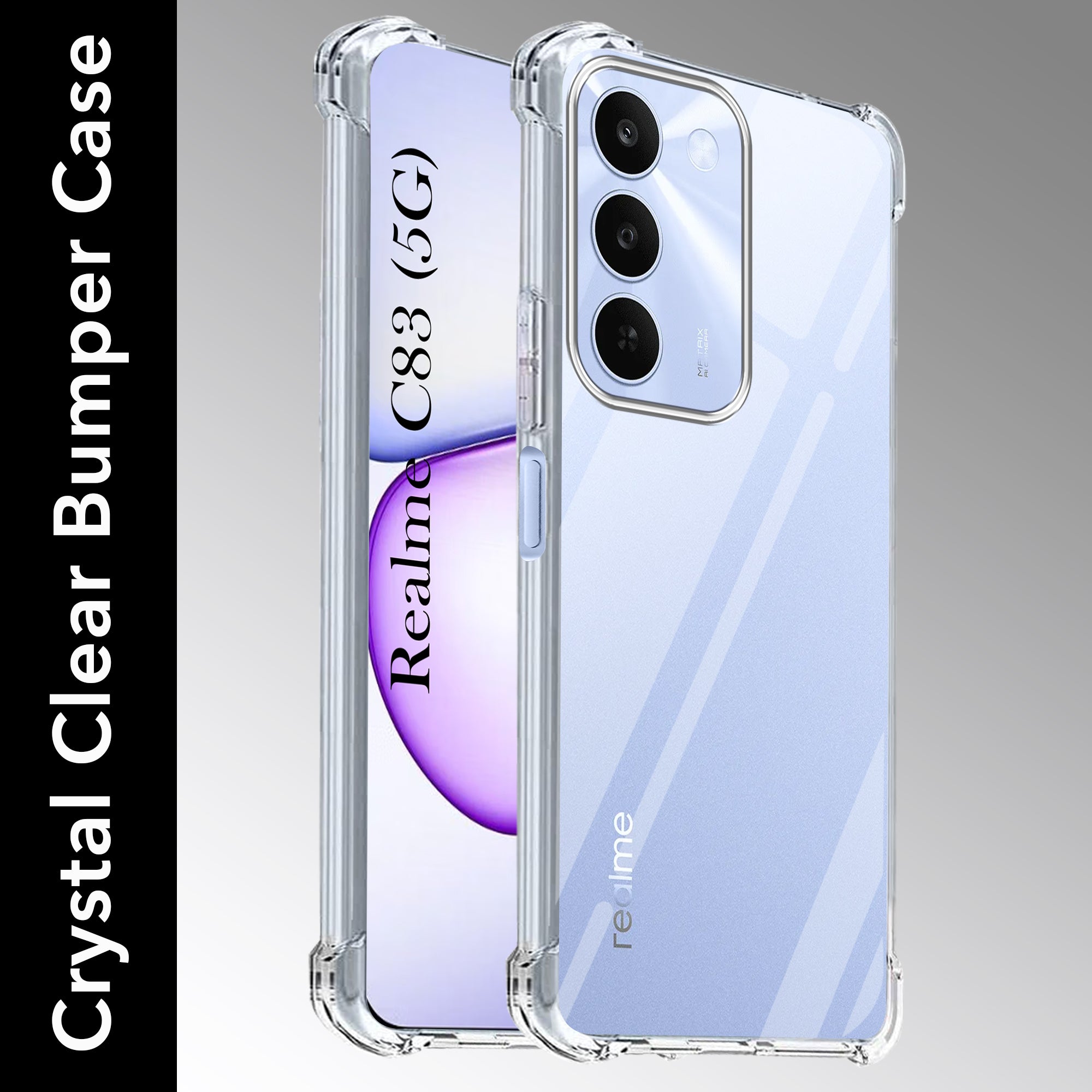 For Realme C83 5G Back Cover Shockproof Crystal-Clear (Drop & Camera Protection | Hard Polycarbonate)