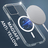 For Motorola Moto G54 Back Cover Case Lifetime Anti-Yellow MagSafe Compatible Clear (Sleek Hard Crystal | Shockproof and Camera Protection)