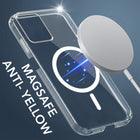 For Motorola Moto G54 Back Cover Case Lifetime Anti-Yellow MagSafe Compatible Clear (Sleek Hard Crystal | Shockproof and Camera Protection)