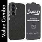 For Samsung Galaxy S26 Plus Combo with Back Cover and 9H Tempered Glass (Liquid Silicone | Camera Protection | Oleophobic Coating Screen Glass)