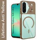 For Samsung Galaxy A26 5G Back Cover Case Lifetime Anti-Yellow Clear (Camera Protection | Side Grip | Wireless MagSafe Compatible)