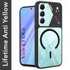 For Vivo T3 5G Back Cover Case Lifetime Anti-Yellow Clear (Camera Protection | Side Grip | Wireless MagSafe Compatible)