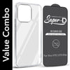 For Vivo V70 | Vivo V70 Elite 5G Combo with Back Cover and 9H Tempered Glass (Lifetime Anti-Yellow | Sleek Hard Crystal | Oleophobic Coating Screen Glass)