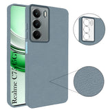 For Realme C75 5G Back Cover Case (Glass Like Camera Protection | Leather Feel | Minimalist Professional Grip)