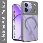 For Oppo A3X (4G/5G) | Oppo A3 5G Back Cover Case Lifetime Anti-Yellow Clear (Camera Protection | Side Grip | Wireless MagSafe Compatible)