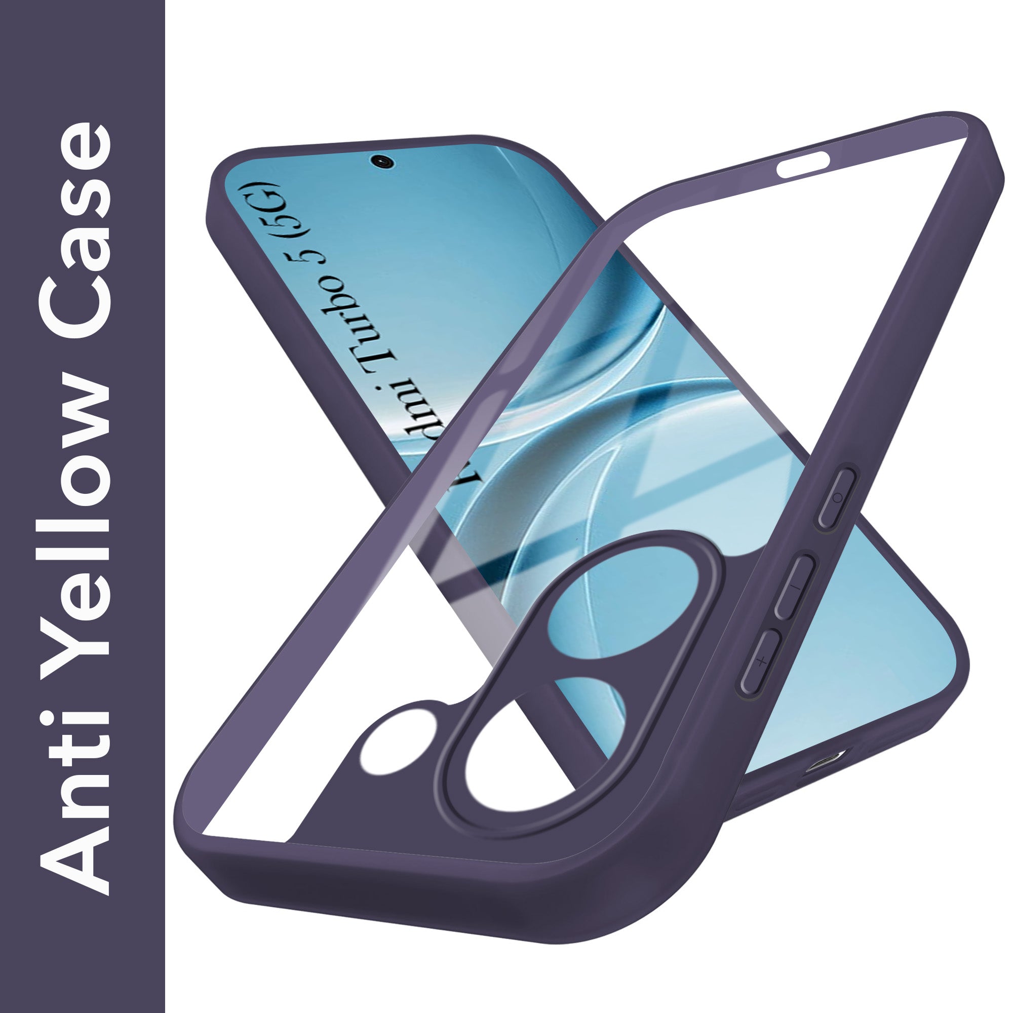 For Redmi Turbo 5 Back Cover Case Ultra-Hybrid (Lifetime Anti Yellow | Anti Scratch | Crystal Clear Shockproof)