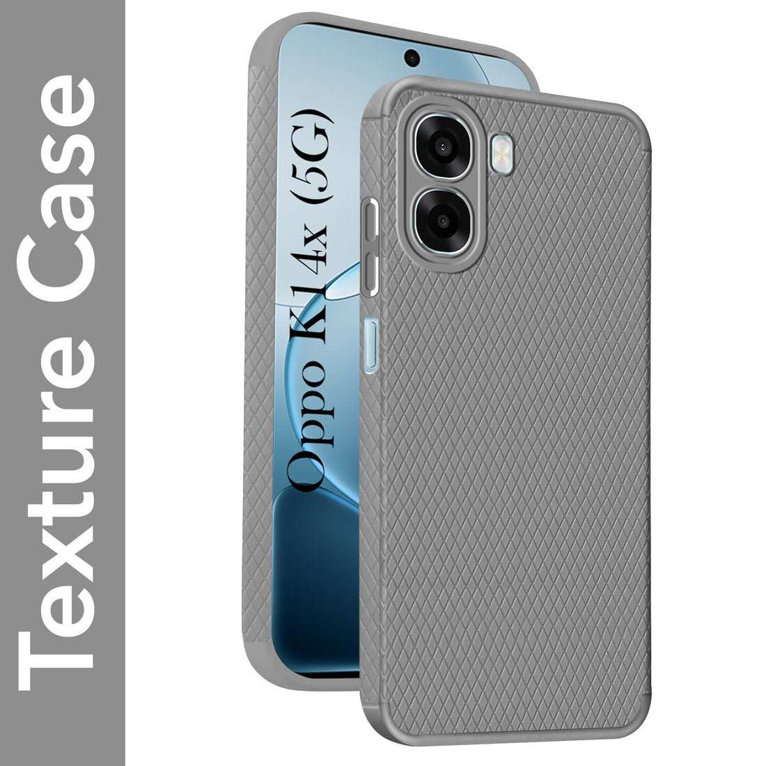 For Oppo K14x 5G Back Cover Case Liquid Silicone (Camera Protection | Side Grip Texture | Soft and Flexible)