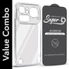 For Nothing Phone 4A Pro 5G Combo with Back Cover and 9H Tempered Glass (Lifetime Anti-Yellow | Sleek Hard Crystal | Oleophobic Coating Screen Glass)