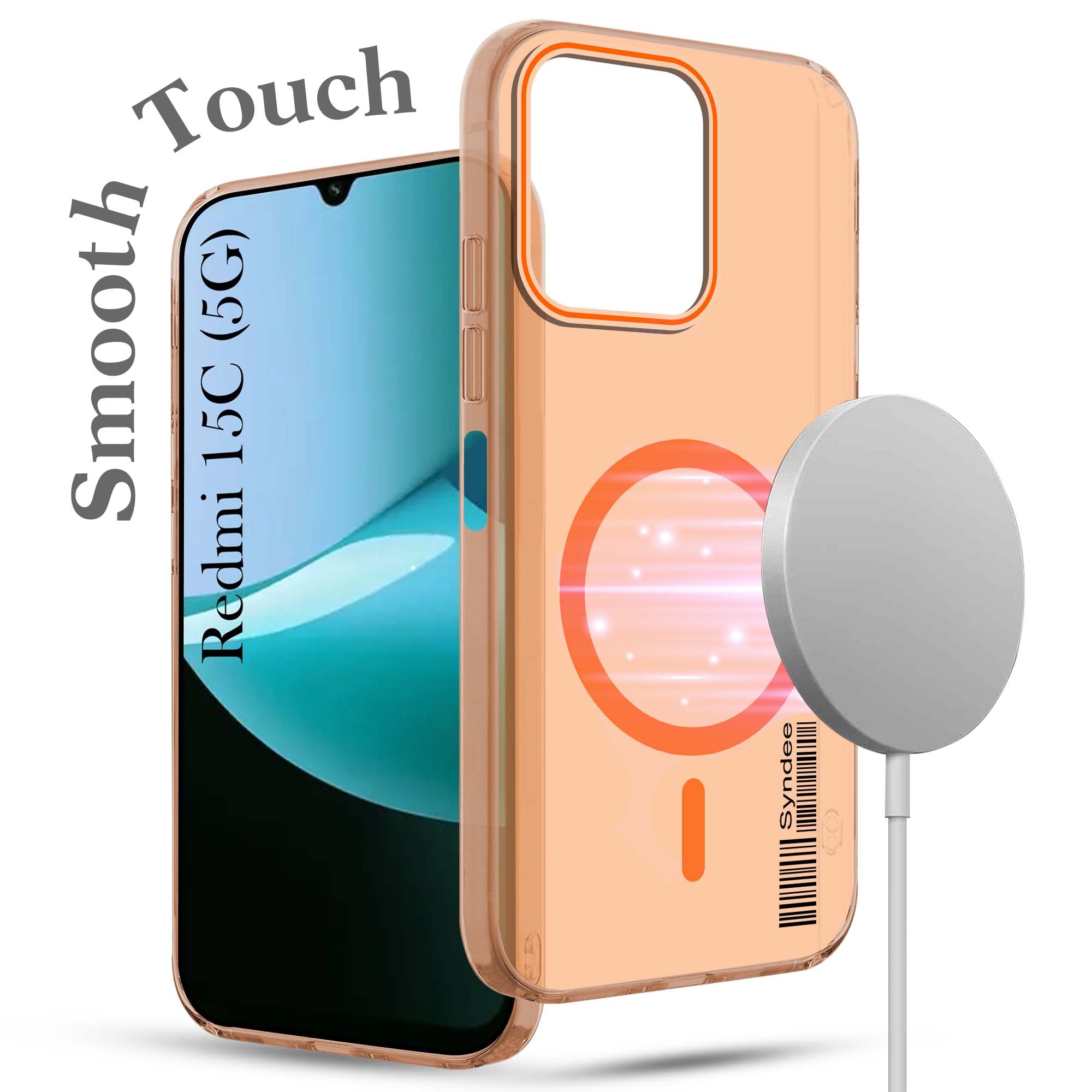 For Redmi 15C Back Cover Case (Soft Touch | Camera Bump Protection | MagSafe Compatible | Matte Finish)