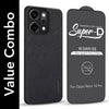 For Oppo Reno14 Pro|  Oppo Reno14 Pro Combo (Textured Grip Design | Micro-Fiber Cloth Inside | Oleophobic Coating Screen Glass)