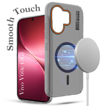 For Vivo V60e Back Cover Case (Soft Touch | Camera Bump Protection | MagSafe Compatible | Matte Finish)