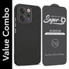 For Vivo V70 | Vivo V70 Elite 5G Combo with Back Cover and 9H Tempered Glass (Liquid Silicone | Camera Protection | Oleophobic Coating Screen Glass)