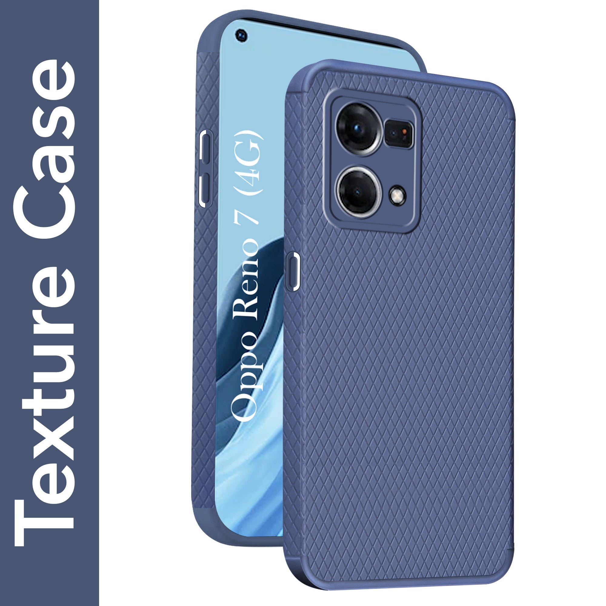 For Oppo Reno7 | Reno 7 4G Back Cover Case (Liquid Silicone | Side Grip | Camera Protection)