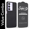 For Realme C73 Combo with Back Cover and 9H Tempered Glass (Textured Grip Design | Micro-Fiber Cloth Inside | Oleophobic Coating Screen Glass)
