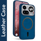 For Nothing Phone 4A Pro 5G Back Cover Case Leather Finish (MagSafe Compatible Wireless Charging | Soft Touch | Camera Bump Protection)