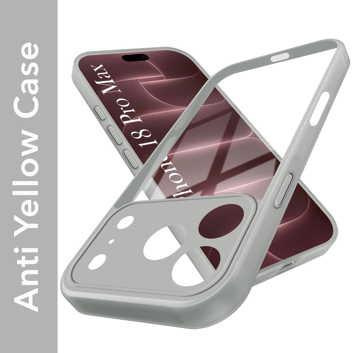For Apple iPhone 18 Pro Max Back Cover Case Ultra-Hybrid (Lifetime Anti Yellow | Anti Scratch | Crystal Clear Shockproof)