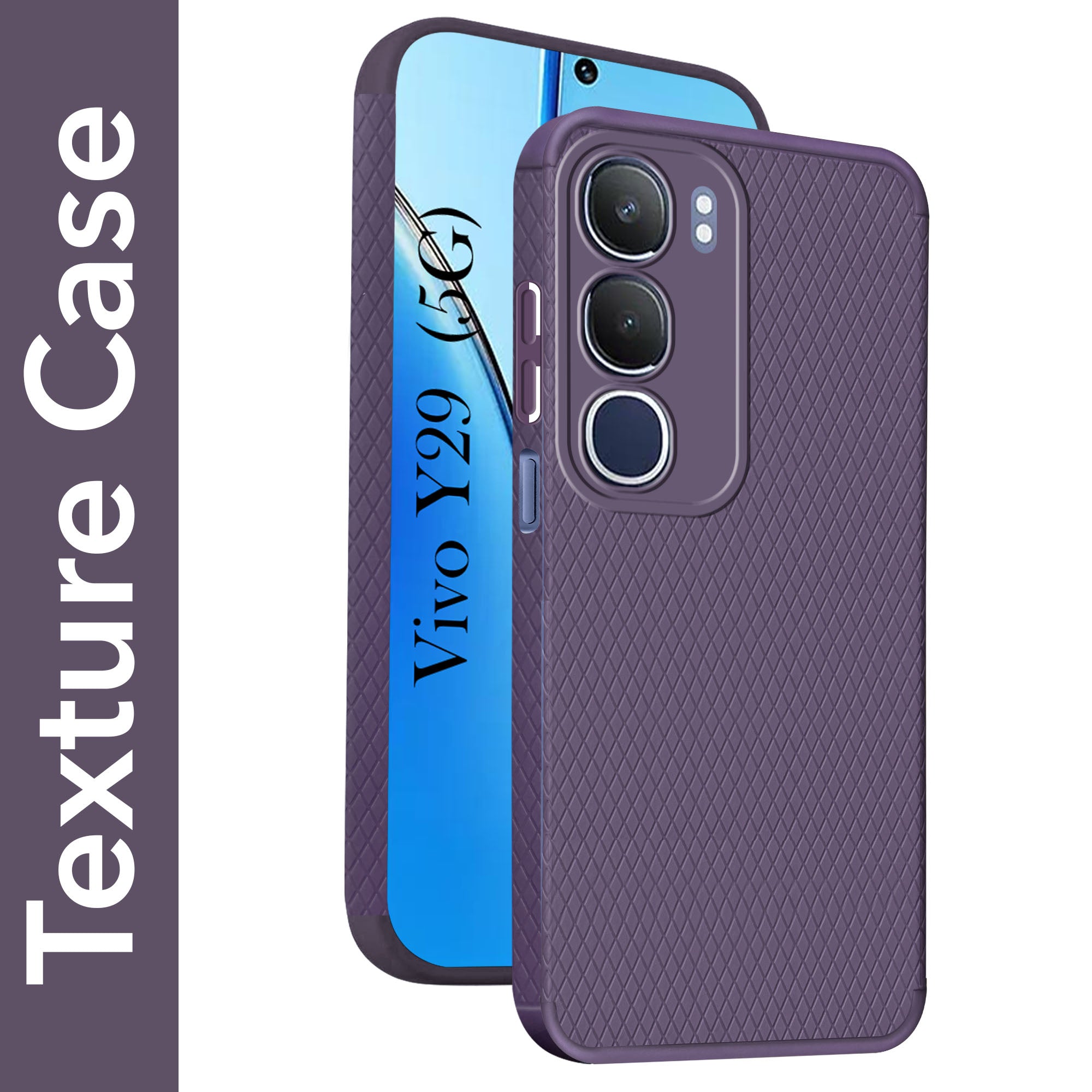 For Vivo Y29  Back Cover Case (Liquid Silicone | Side Grip | Camera Protection)