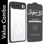 For Realme 16 Combo with Back Cover and 9H Tempered Glass (Lifetime Anti-Yellow | Crystal Clear Shockproof | Oleophobic Coating Screen Glass)