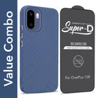 For OnePlus 15R Combo with Back Cover and 9H Tempered Glass (Liquid Silicone | Camera Protection | Oleophobic Coating Screen Glass)