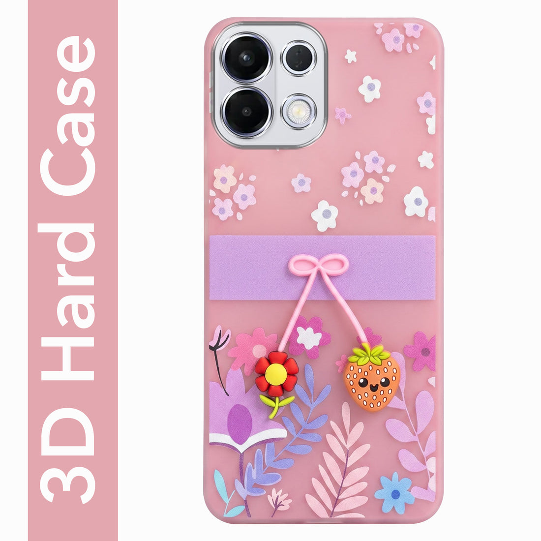 For Oppo K13 Back Cover Case (3D Cute Cartoons | Hard Back Side Soft | Matte Premium Finish | HD Printing)