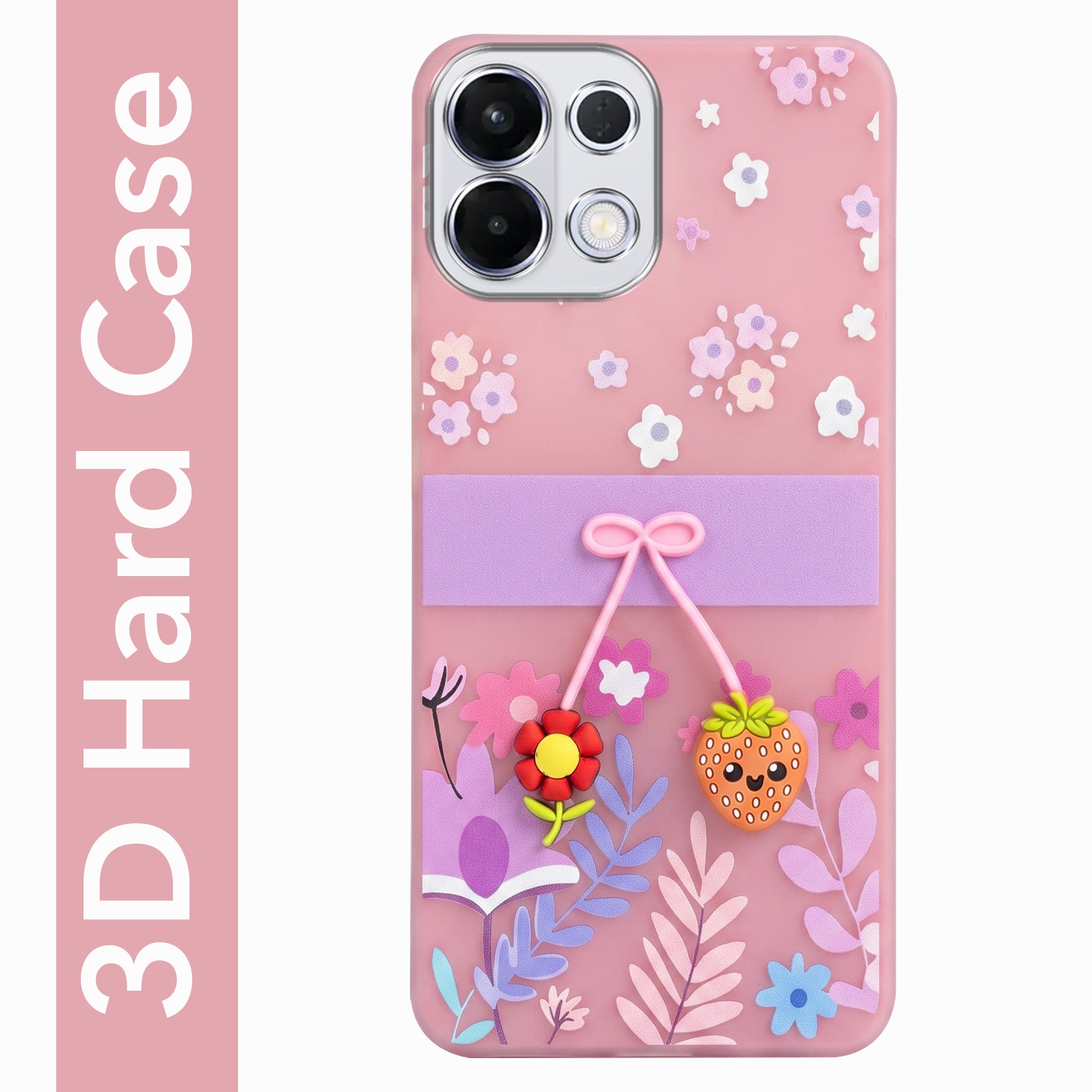 For Oppo K13 Back Cover Case (3D Cute Cartoons | Hard Back Side Soft | Matte Premium Finish | HD Printing)