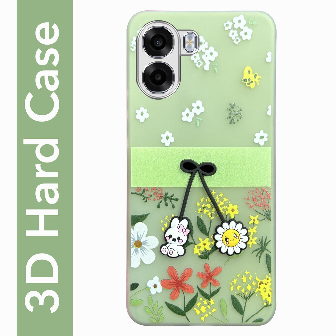 For Oppo K14x 5G Back Cover Case (3D Cute Cartoons | Hard Back Side Soft | Matte Premium Finish | HD Printing)