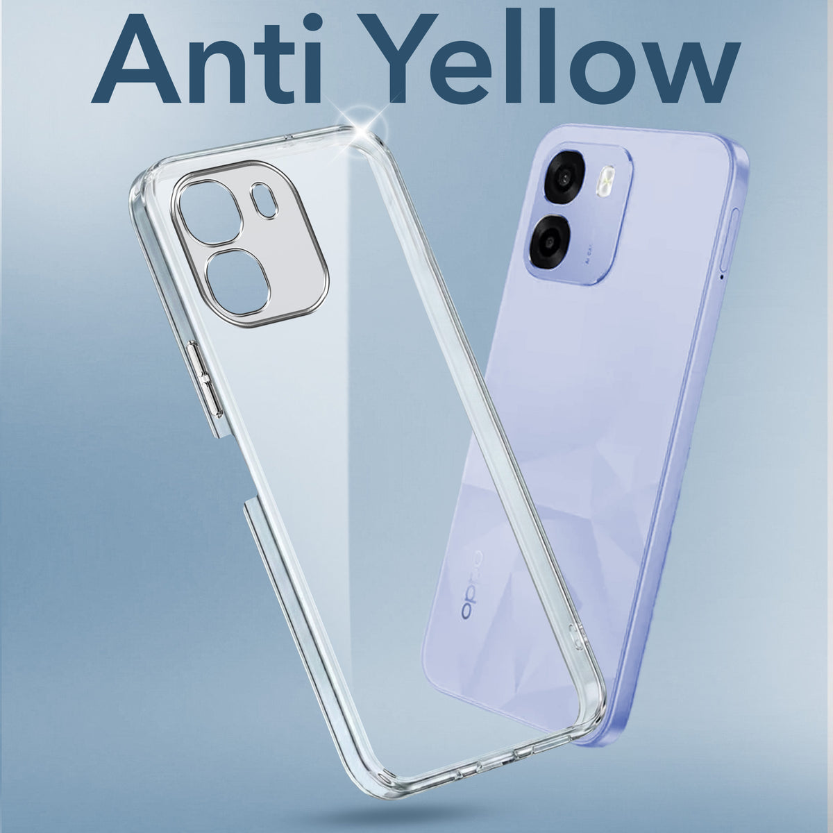 For Oppo A6 5G | Oppo K14 5G Back Cover Case Lifetime Anti-Yellow Clear (Sleek Hard Crystal | Shockproof and Camera Protection)
