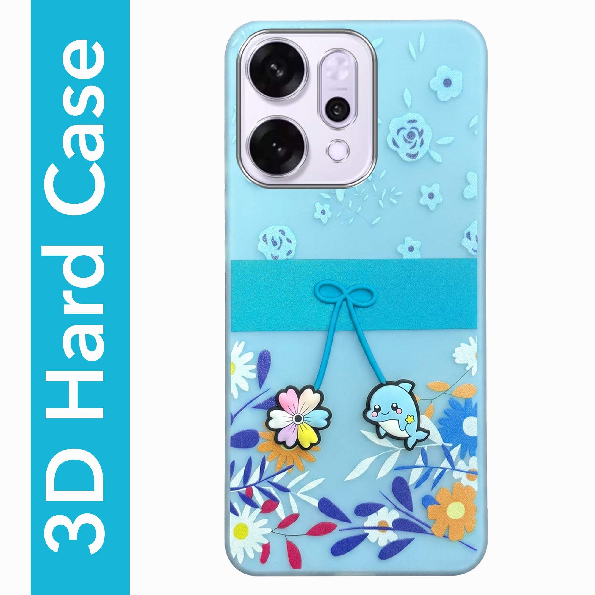 For Oppo Reno14 5G | Oppo Reno 14 5G Back Cover Case (3D Cute Cartoons | Hard Back Side Soft | Matte Premium Finish | HD Printing)
