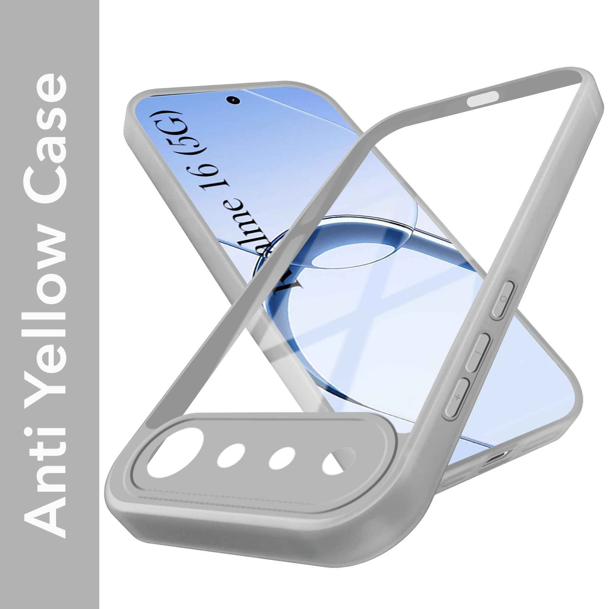 For Realme 16 Back Cover Case Ultra-Hybrid (Lifetime Anti Yellow | Anti Scratch | Crystal Clear Shockproof)