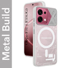 For Oppo F31 5G | Oppo F33 5G Metallic Back Cover Case (Metallic Camera Protection & Buttons | Translucent Milky Shade | Hard Polycarbonate)