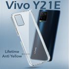 For Vivo Y21e | Vivo Y21A | Vivo Y32 Back Cover Case (Hard Anti Yellow Clear Case | Drop & Camera Protection | Shockproof Polycarbonate)