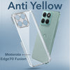 For Motorola Moto Edge 70 Fusion Back Cover Lifetime Anti-Yellow Clear (Sleek Hard Crystal | Shockproof and Camera Protection)
