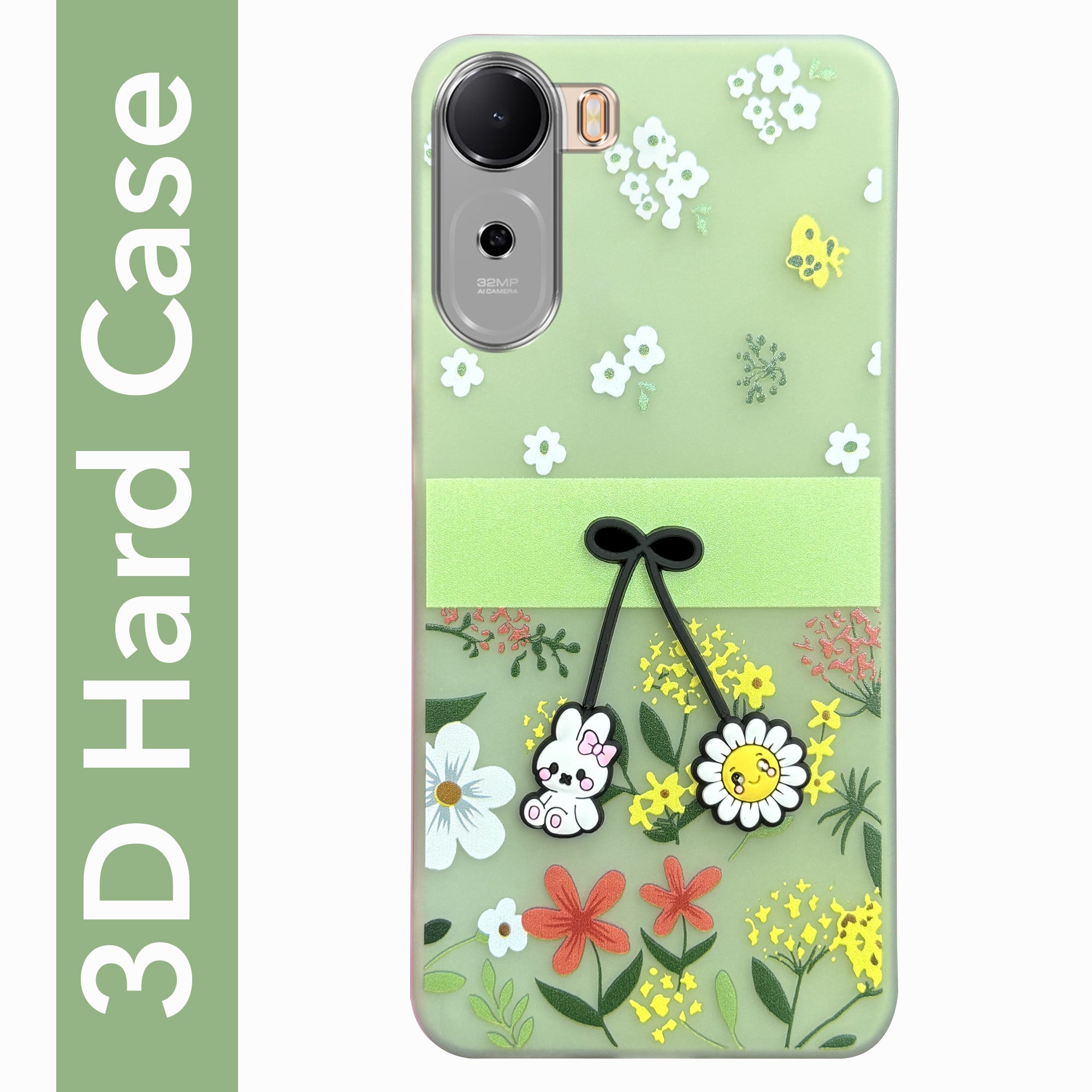 For Redmi A7 Pro 4G|5G Back Cover Case (3D Cute Cartoons | Hard Back Side Soft | Matte Premium Finish | HD Printing)