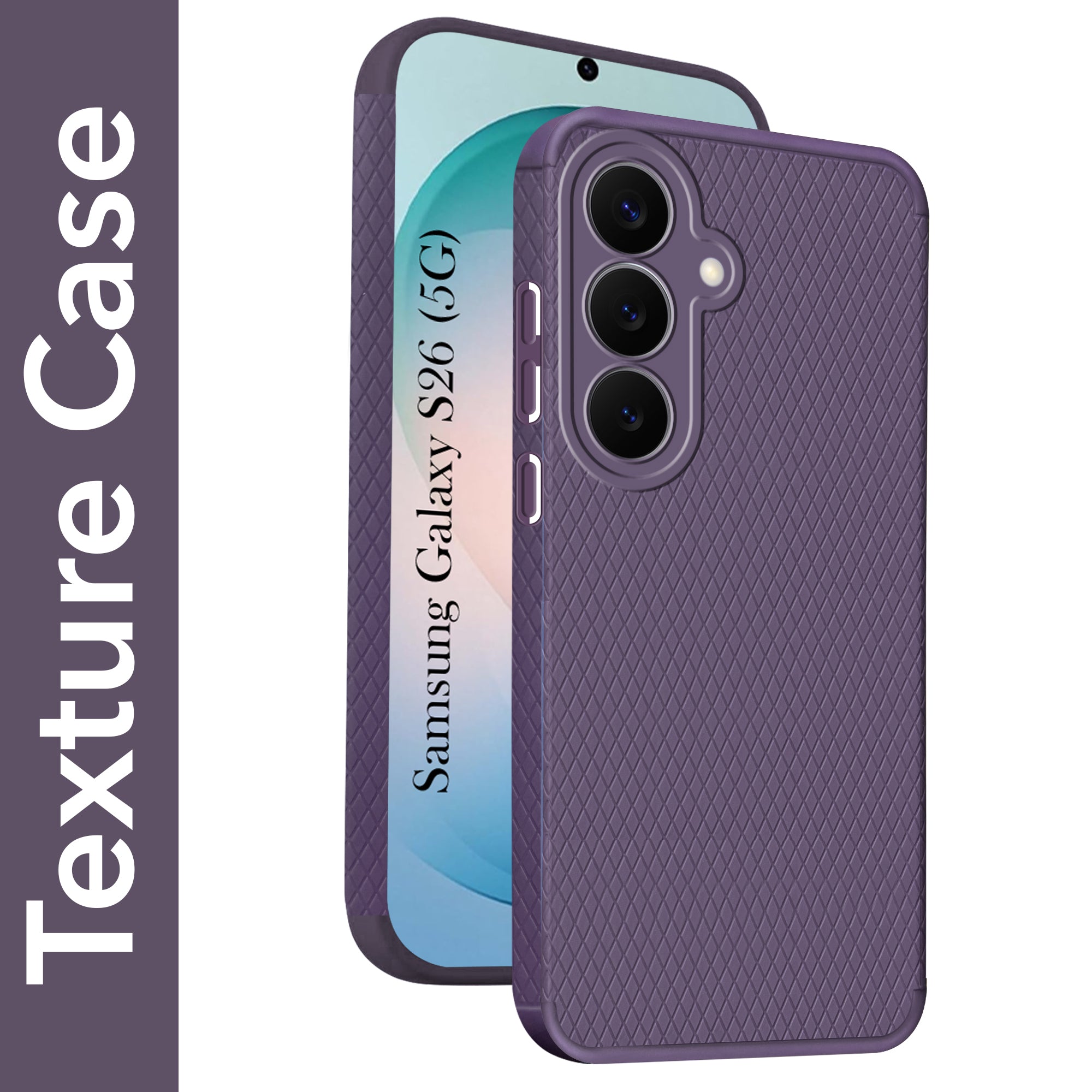 For Samsung Galaxy S26 5G Back Cover Case Liquid Silicone (Camera Protection | Side Grip Texture | Soft and Flexible)