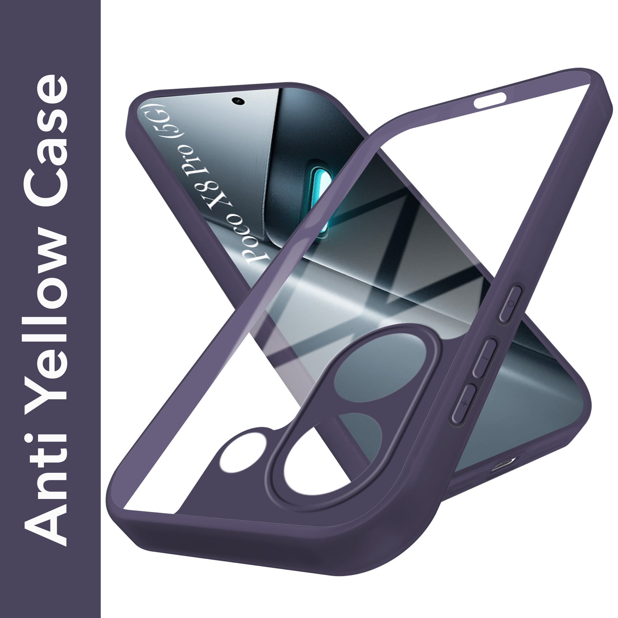For Poco X8 Pro Back Cover Case Ultra-Hybrid (Lifetime Anti Yellow | Anti Scratch | Crystal Clear Shockproof)