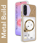 For Samsung Galaxy A37 5G Metallic Back Cover Case (Metallic Camera Protection & Buttons | Translucent Milky Shade | Hard Polycarbonate)