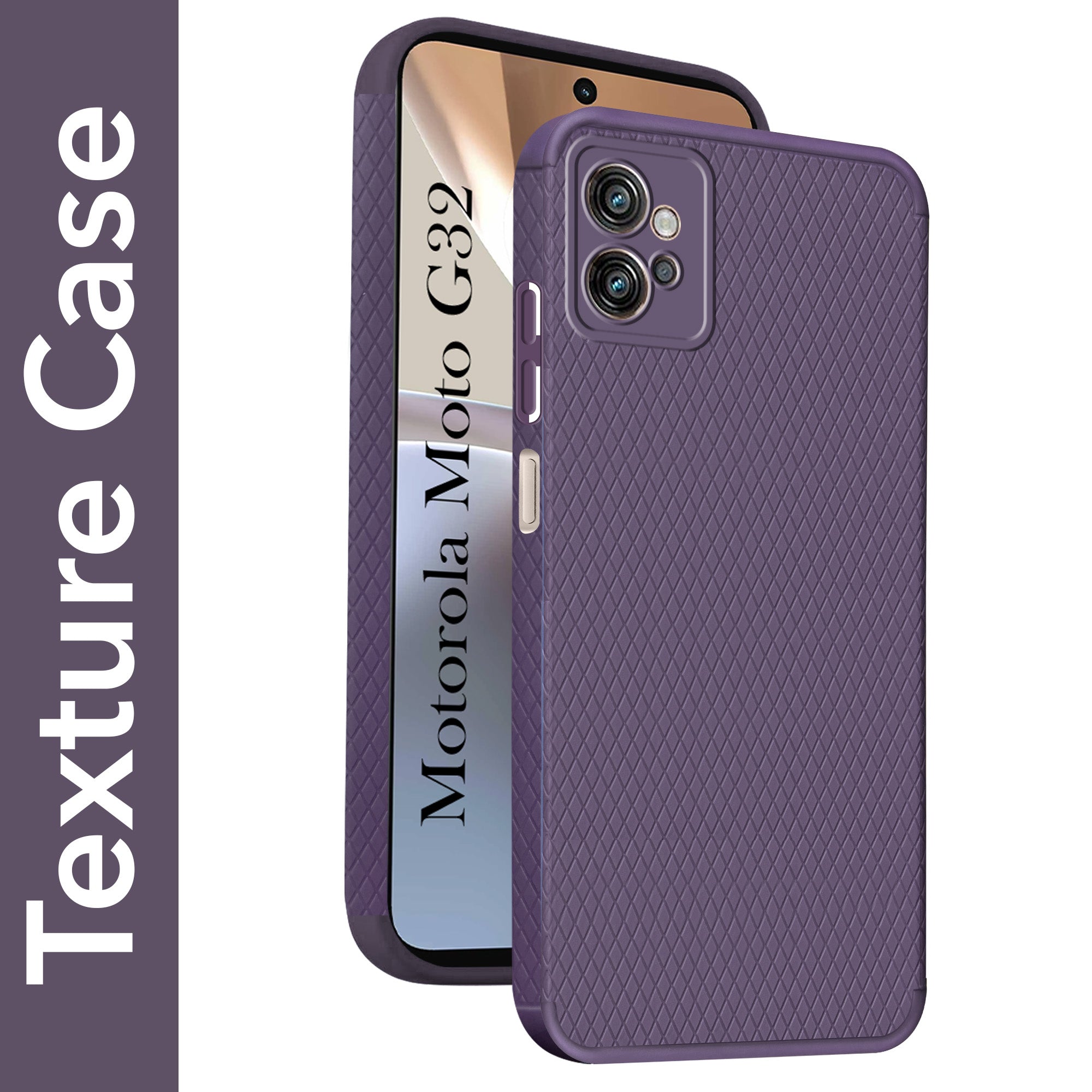 For Motorola Moto G32 Back Cover Case (Liquid Silicone | Side Grip | Camera Protection)
