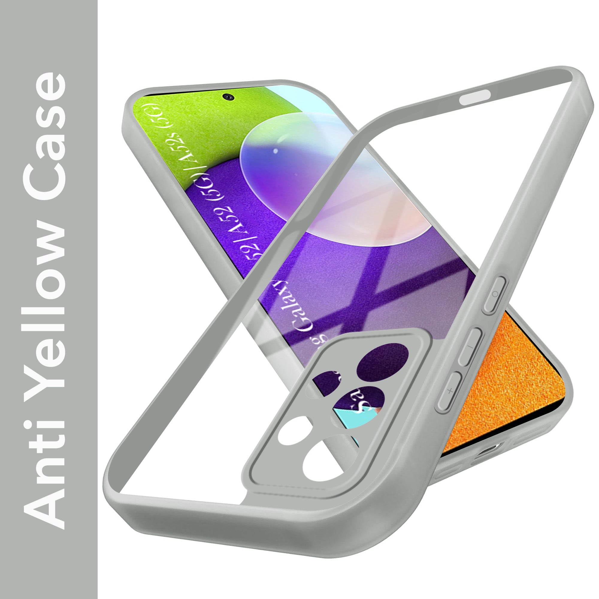 For Samsung Galaxy A52 | A52 5G | A52s 5G Back Cover Case Ultra-Hybrid (Lifetime Anti Yellow | Anti Scratch | Crystal Clear Shockproof)