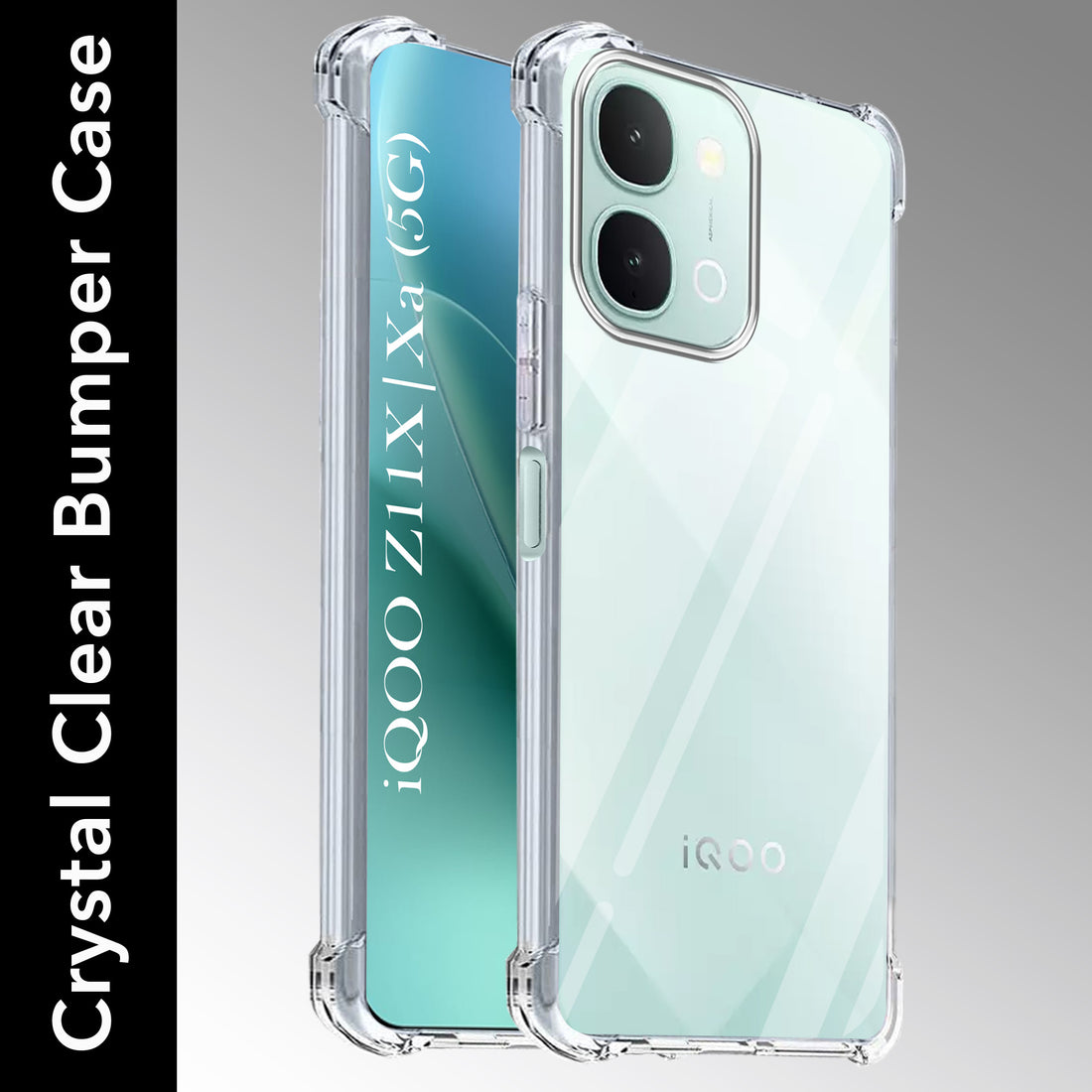 For iQOO Z11x | iQOO Z11xa Back Cover Shockproof Crystal-Clear (Drop & Camera Protection | Hard Polycarbonate)