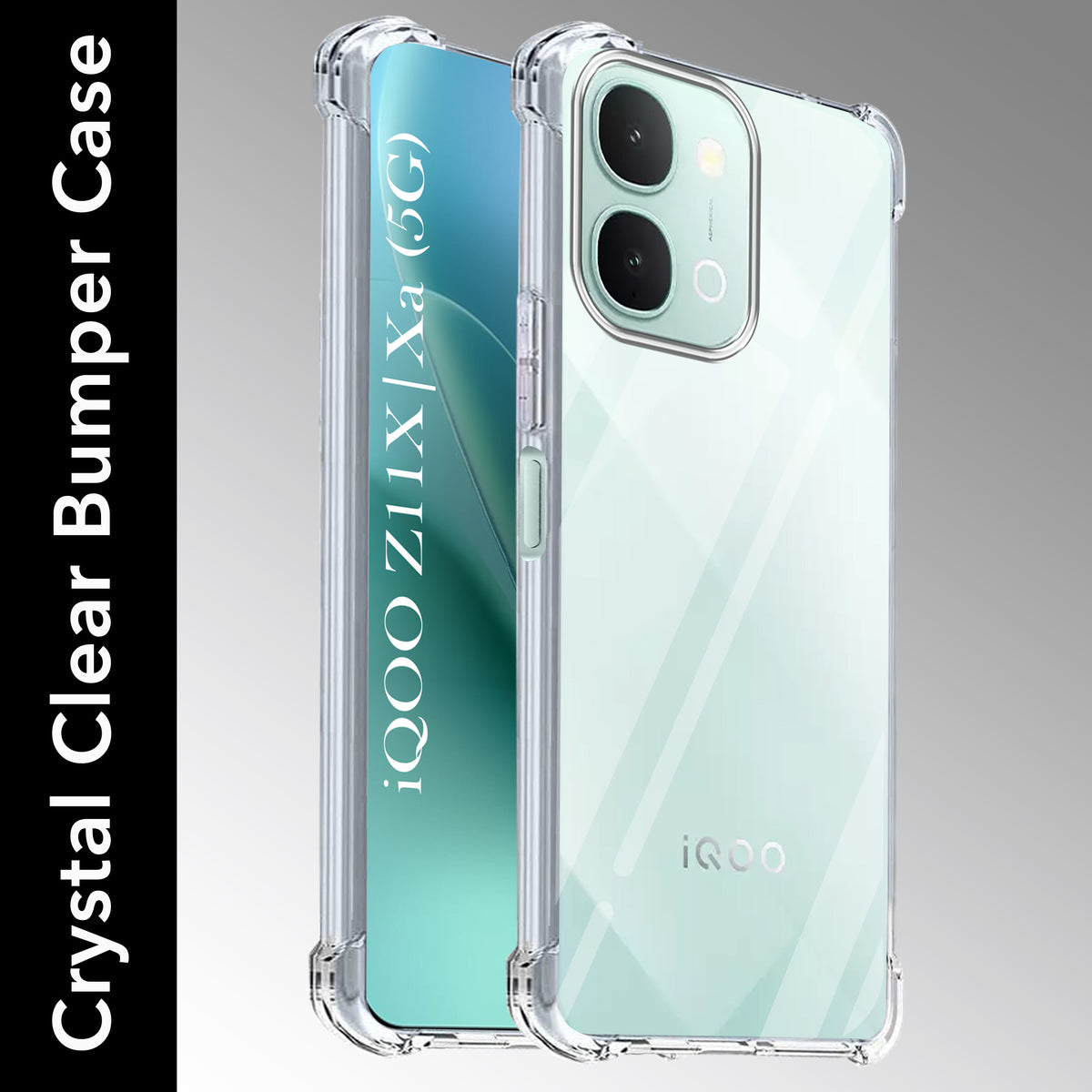 For iQOO Z11x | iQOO Z11xa Back Cover Shockproof Crystal-Clear (Drop & Camera Protection | Hard Polycarbonate)