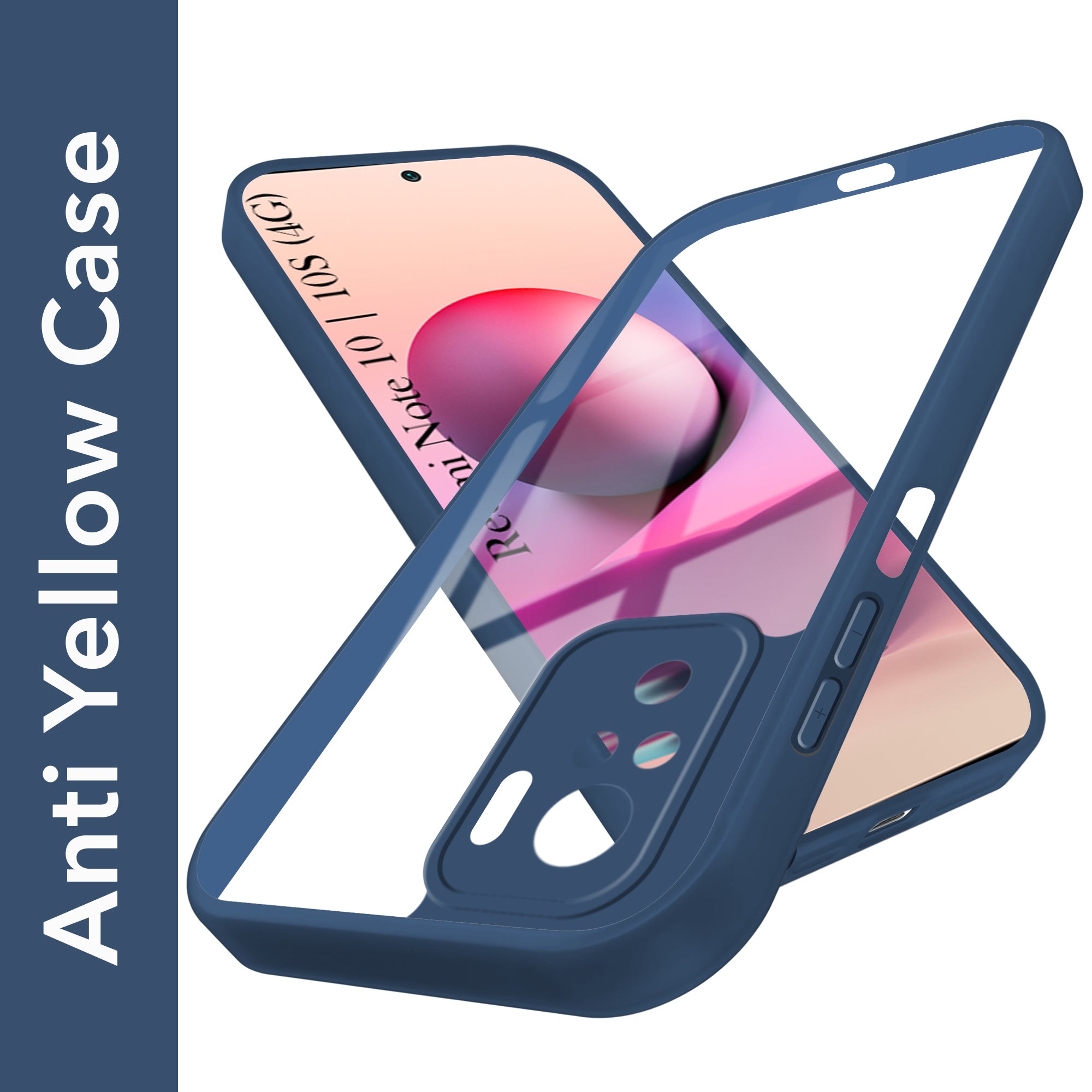 For Redmi Note 10 | Note 10S Back Cover Case Ultra-Hybrid (Lifetime Anti Yellow | Anti Scratch | Crystal Clear Shockproof)