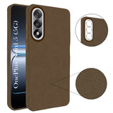 For Oneplus Nord 5 Back Cover Case (Glass Like Camera Protection | Leather Feel | Minimalist Professional Grip)