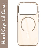 For Apple iPhone 17 Pro Max Crystal Anti Yellow Back Cover Case (MagSafe Wireless Charging Support |Camera Protection Bump)