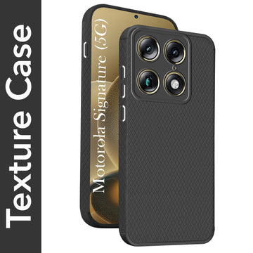 For Motorola Moto Signature 5G Back Cover Case Liquid Silicone (Camera Protection | Side Grip Texture | Soft and Flexible)