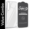 For Samsung Galaxy S24 FE Combo with Back Cover and 9H Tempered Glass (Lifetime Anti-Yellow | Sleek Hard Crystal | Oleophobic Coating Screen Glass)